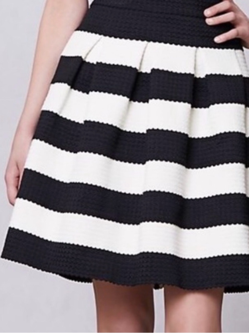 Anthropologie “Girls from Savoy” black and cream skirt (m)